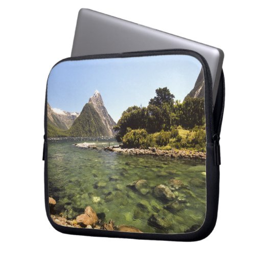 Neuseeland, Miter Peak & Bowen Laptopschutzhülle (Vorderseite Links)