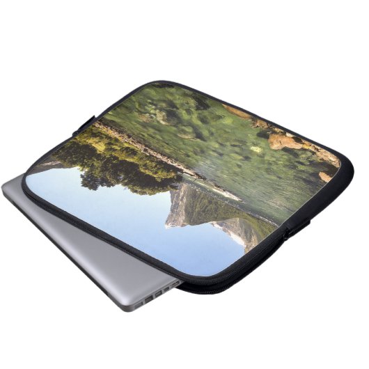 Neuseeland, Miter Peak & Bowen Laptopschutzhülle (Vorne Knopf)