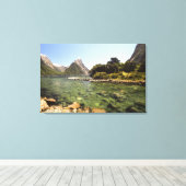 Neuseeland, Miter Peak & Bowen Leinwanddruck (Insitu (Holzboden))