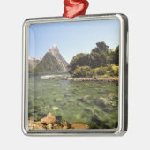 Neuseeland, Miter Peak & Bowen Silbernes Ornament (Links)