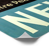 Neuseeland ~ Miter Peak Leinwand. Poster (Ecke)