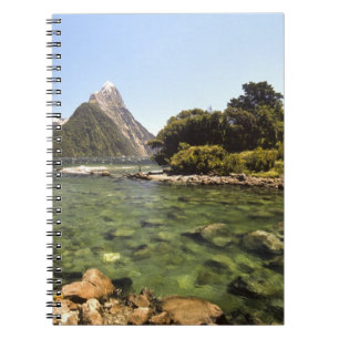 Neuseeland, Mitre Peak, & Bowen River mündend Notizblock