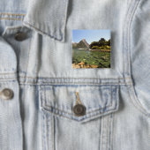 Neuseeland, Mitre Peak und Bowen River mündend Button (Beispiel)