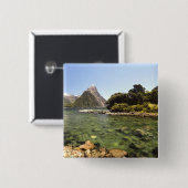 Neuseeland, Mitre Peak und Bowen River mündend Button (Vorne & Hinten)