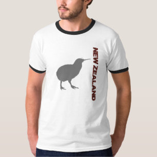 Neuseeland Modernes Kiwi Herren-Ringer-T-Shirt T-Shirt