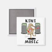 Neuseeland Music Kiwi Gitarre spielen Magnet (Vorderseite/Rückseite)