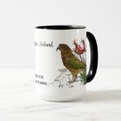 Neuseeland Native Bird Coffee Tasse (VorderseiteRechts)