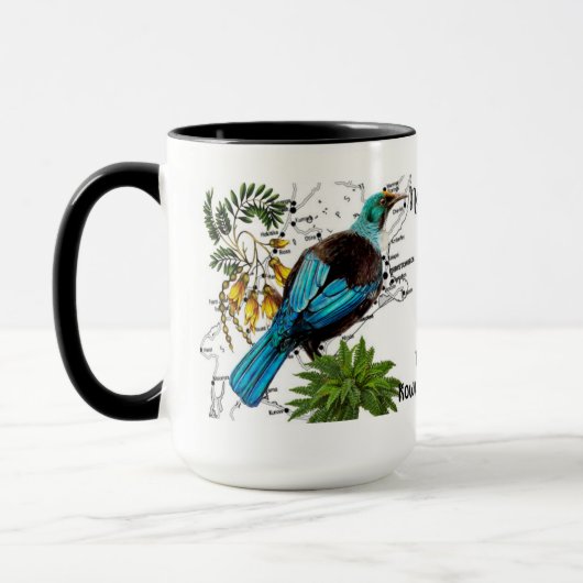 Neuseeland Native Bird Coffee Tasse (Links)