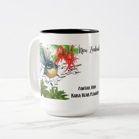 Neuseeland Native Bird Coffee Tasse (Vorderseite Links)