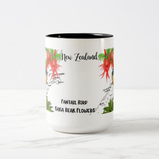 Neuseeland Native Bird Coffee Tasse (Mittel)