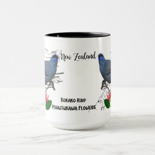 Neuseeland Native Bird Coffee Tasse (Zentrum)
