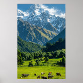 Neuseeland Naturlandschaft: Fernsicht Poster (Vorne)