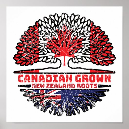 Neuseeland Neuseeland Kanadische Baumrooten Poster (Vorne)