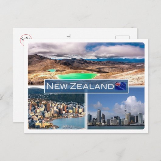 Neuseeland - Neuseeland Postkarte (Vorne/Hinten)