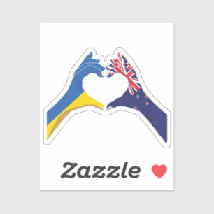 Neuseeland Neuseeland Ukraine Ukrainische Liebe Aufkleber