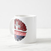 Neuseeland Neuseeländisch Schweizer Schweiz Baum Kaffeetasse (Vorderseite Links)