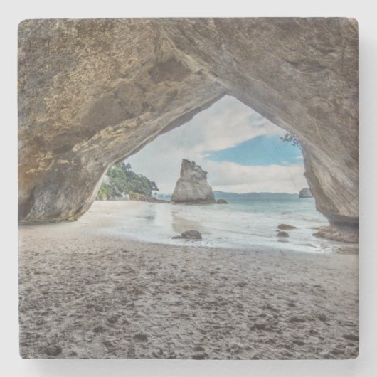 Neuseeland, Nordinsel, Coromandel Halbinsel Steinuntersetzer (Vorderseite)