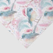 Neuseeland North Island Robin Pattern Weihnachten Seidenpapier (Detail)