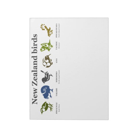Neuseeland Notizblock (Rotiert)