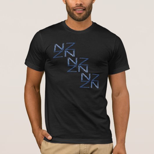 Neuseeland NZ Symbol Patriotisches Shirt (Vorderseite)