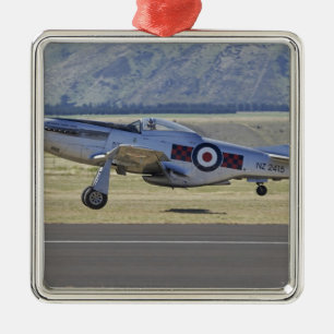 Neuseeland, Otago, Wanaka, Warbirds Over 4 Silbernes Ornament
