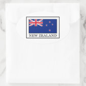 Neuseeland Ovaler Aufkleber (Tasche)