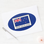 Neuseeland Ovaler Aufkleber (Umschlag)