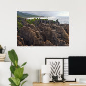 Neuseeland: Pancake Rocks Poster (Heimbüro)
