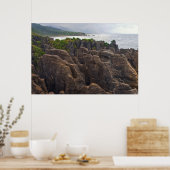 Neuseeland: Pancake Rocks Poster (Küche)