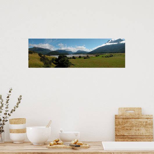 Neuseeland Panorama 2 Poster (Küche)