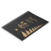 Neuseeland Pass Notizblock (Linke Seite)