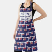 Neuseeland PHANTASTISCH KIWI VATER Happy Place Schürze (InSitu)