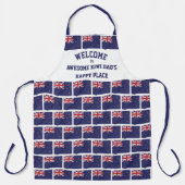 Neuseeland PHANTASTISCH KIWI VATER Happy Place Schürze (Vorderseite)