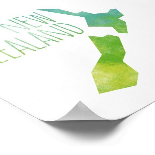 Neuseeland Poster (Ecke)