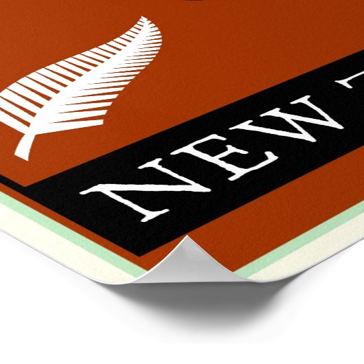 Neuseeland Poster (Ecke)