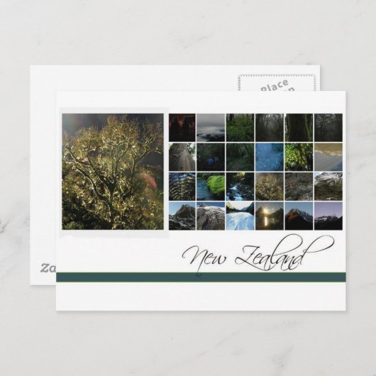 Neuseeland Postkarte (Vorne/Hinten)