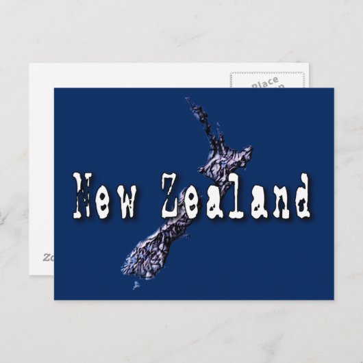 Neuseeland Postkarte (Vorne/Hinten)