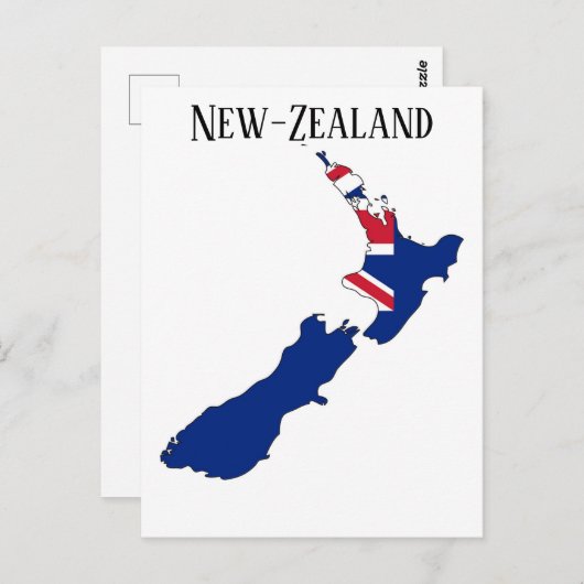Neuseeland Postkarte (Vorne/Hinten)