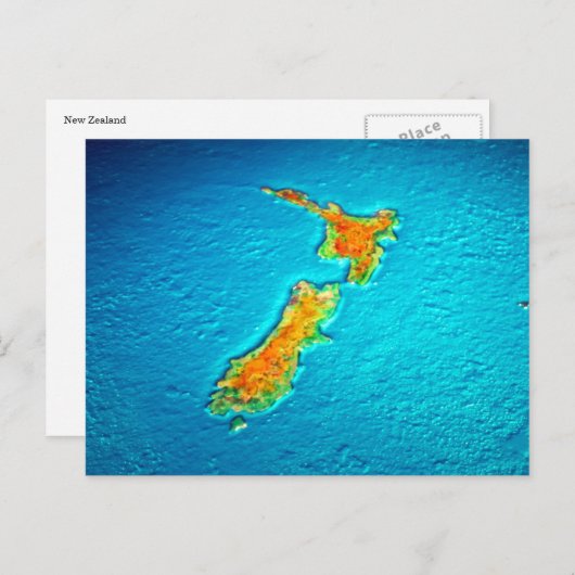 Neuseeland Postkarte (Vorne/Hinten)