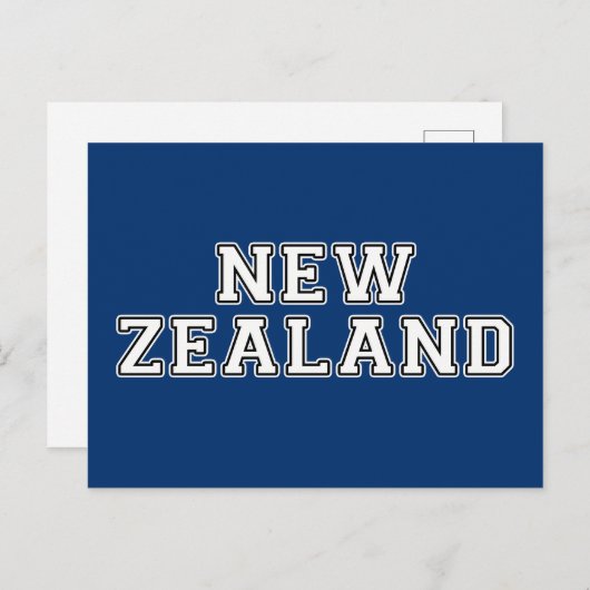 Neuseeland Postkarte (Vorne/Hinten)