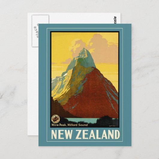Neuseeland Postkarte (Vorne/Hinten)