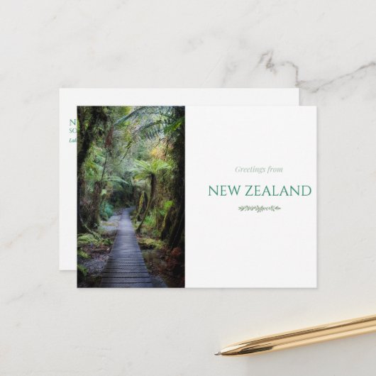 Neuseeland-Postkarte Feiertagspostkarte (Vorderseite/Rückseite Beispiel)