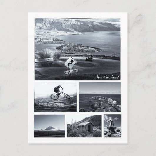 Neuseeland - Queenstown, Tongariro, Koch Postkarte (Vorderseite)