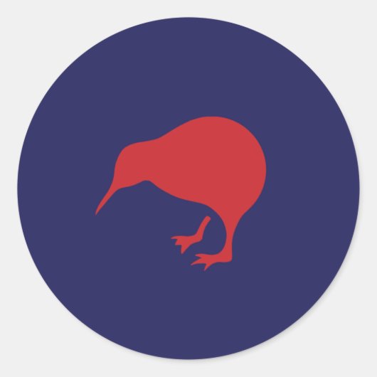 Neuseeland RAF Kiwi Roundel Blue Runder Aufkleber (Vorderseite)