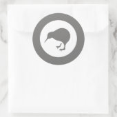 Neuseeland RAF Kiwi Roundel gedämpft Runder Aufkleber (Tasche)