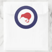 Neuseeland RAF Kiwi Roundel Runder Aufkleber (Tasche)