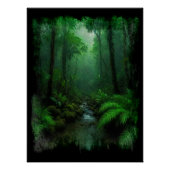 Neuseeland Rainforest Poster (Vorderseite)