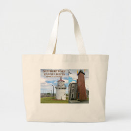 Neuseeland Range Lights, Massachusetts Tote Bag Jumbo Stoffbeutel