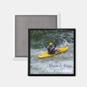 Neuseeland, Rapids & Rivers Adrenalin (Magnet) Magnet (Vorderseite/Rückseite)