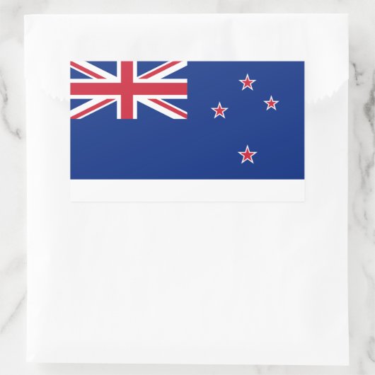 Neuseeland Rechteckiger Aufkleber (Tasche)